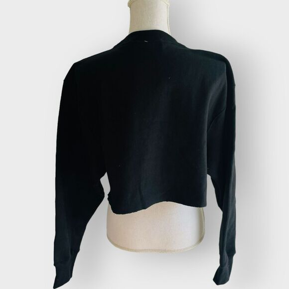 Champion C-Life Cropped Sweatshirt Reverse Weave Crew Graphic Script Spellout XS - Picture 8 of 11